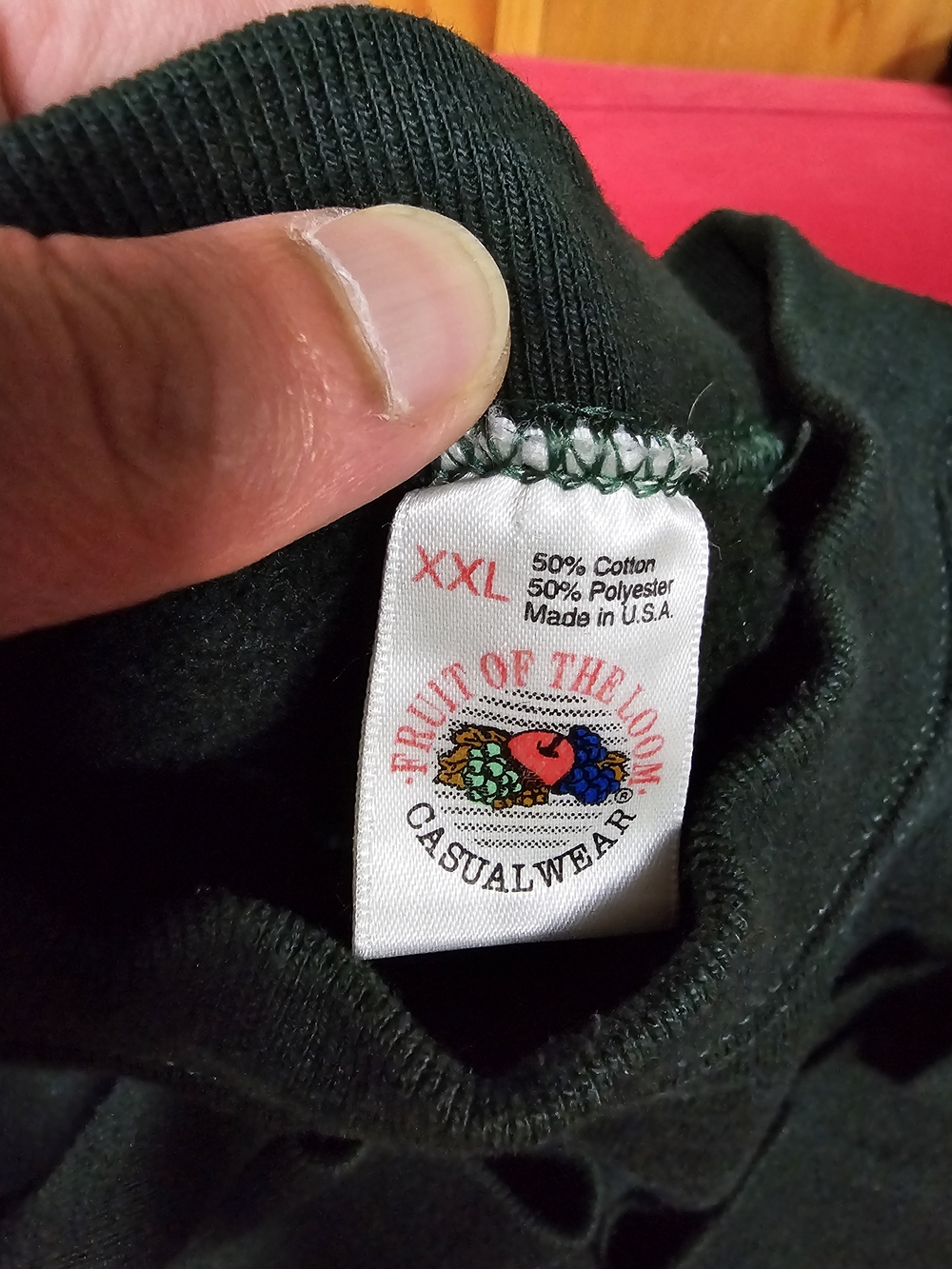 Vintage 90s Fruit of the Loom blank crewneck 💚